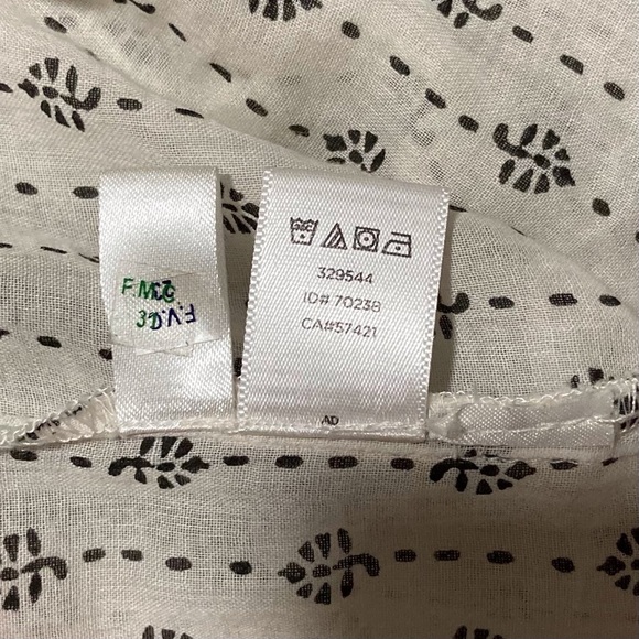 LOFT Black and White Sleeveless Tank Top | Size M | Lightweight 100% Cotton - Picture 5 of 6